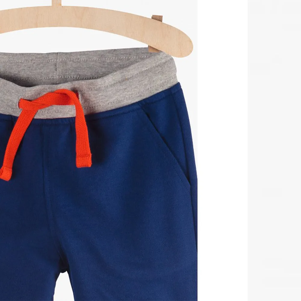 5.10.15 Champion Print Grey Belt Navy Blue Terry Trouser 11475