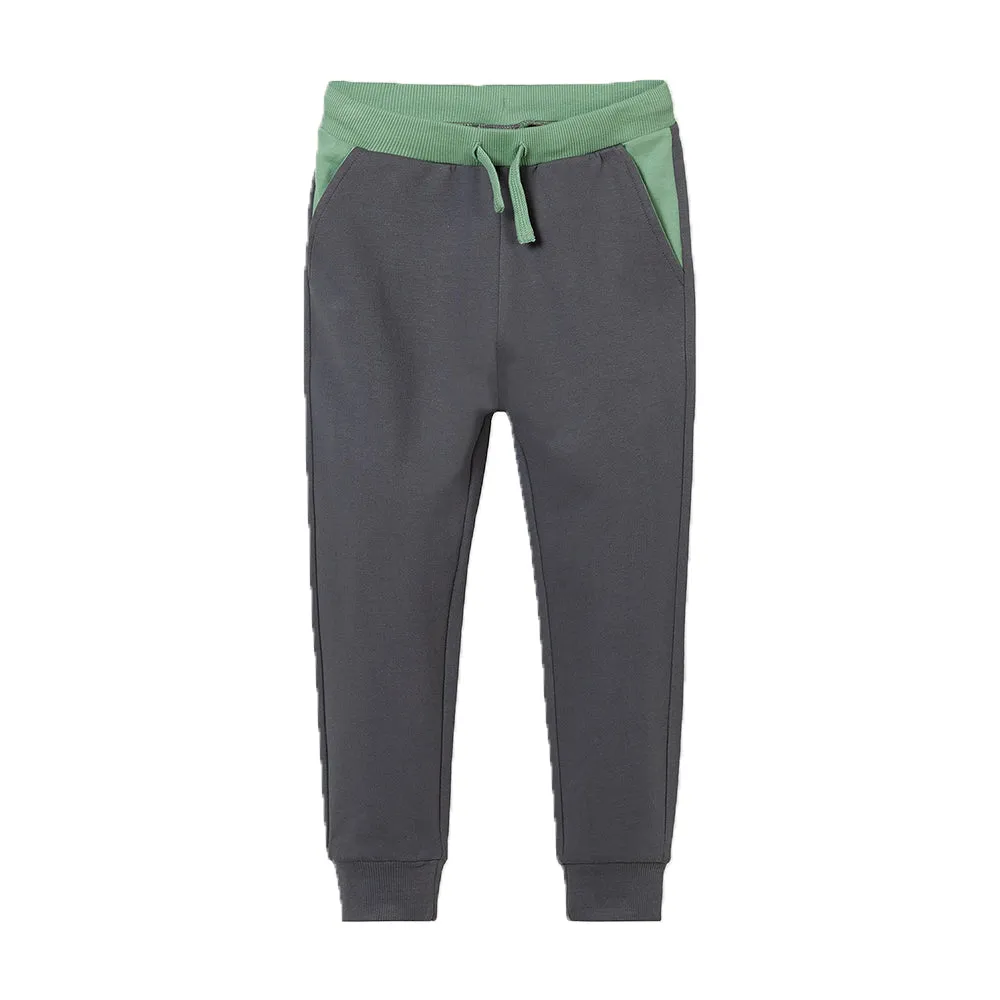5.10.15 Cnotrast Belt and Pocket Panel Grey Terry Trouser 12760