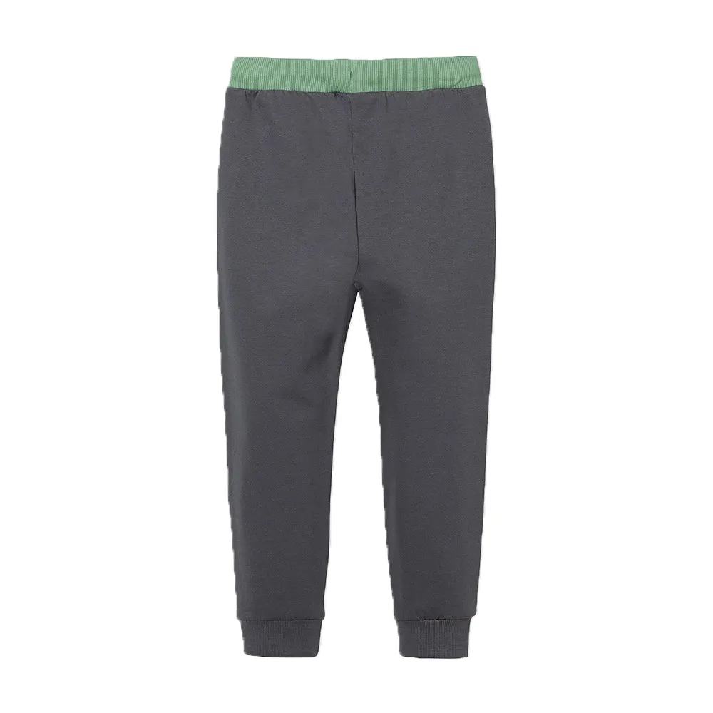 5.10.15 Cnotrast Belt and Pocket Panel Grey Terry Trouser 12760