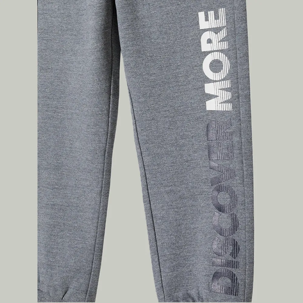 5.10.15 Discover More White Cord Dark Grey Light Fleece Trouser 12724