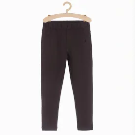 5.10.15 Embroided Heart Black Terry Legging 11427