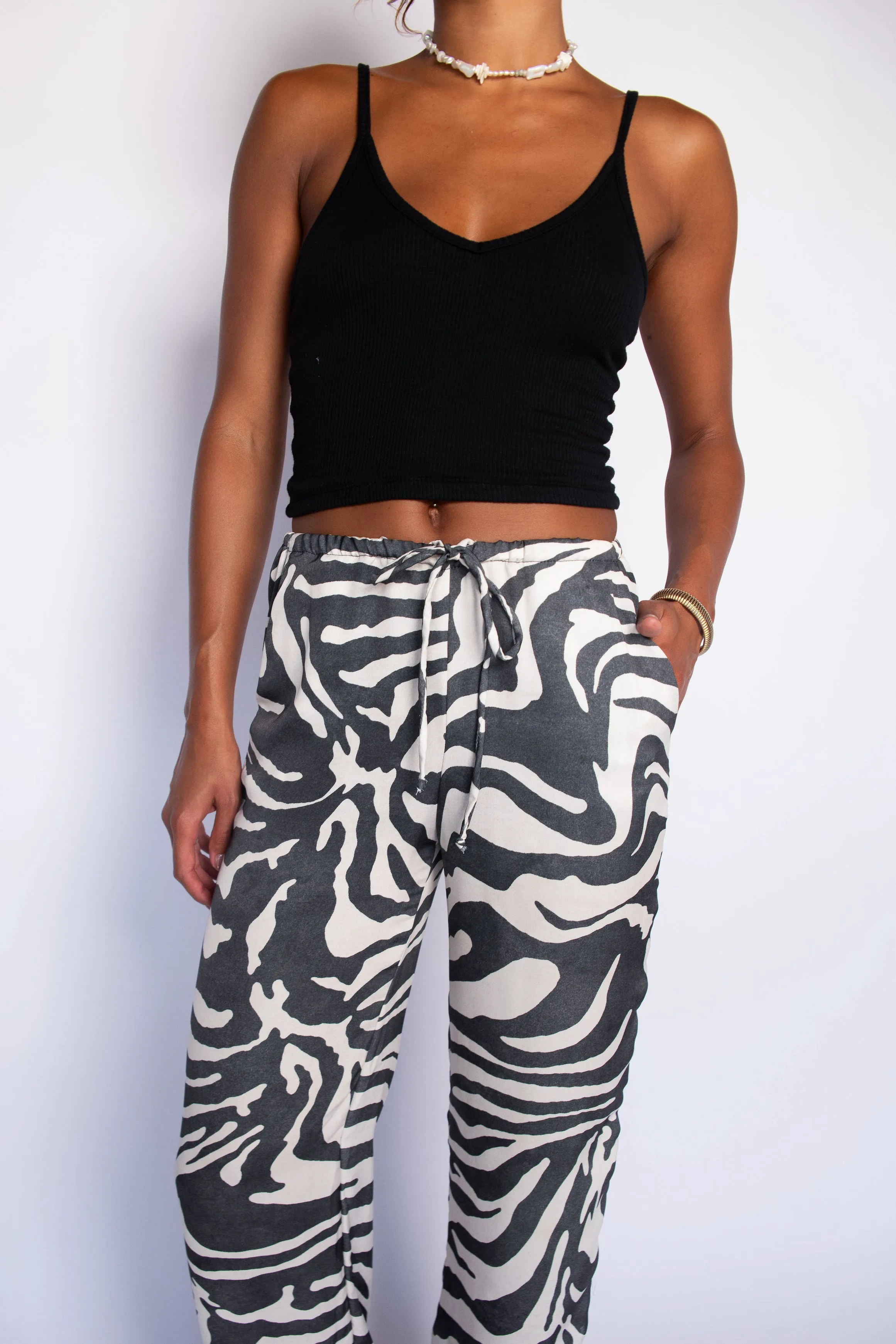 Ava Pants Satin - Monte
