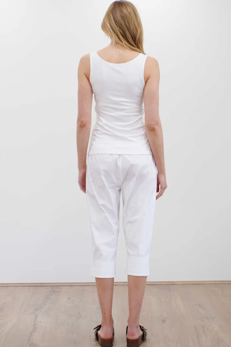 Bermuda Short in White F65 1456 by Mela Purdie