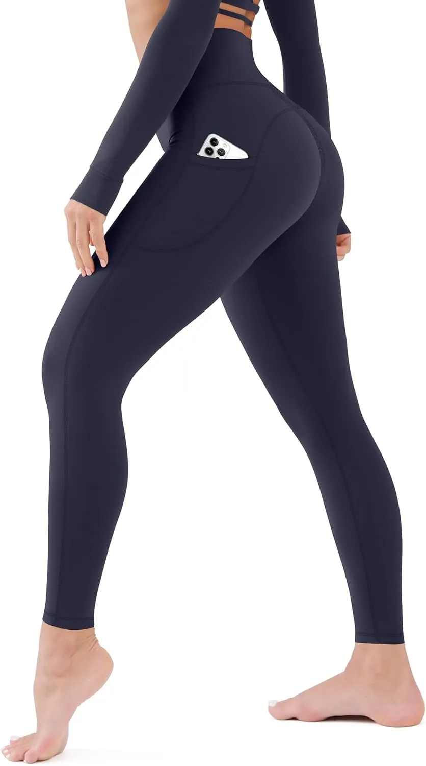 CHARMKING High Waisted Leggings for Women No Front Seam Soft Tummy Control Pants Non See Through Workout Yoga Pants