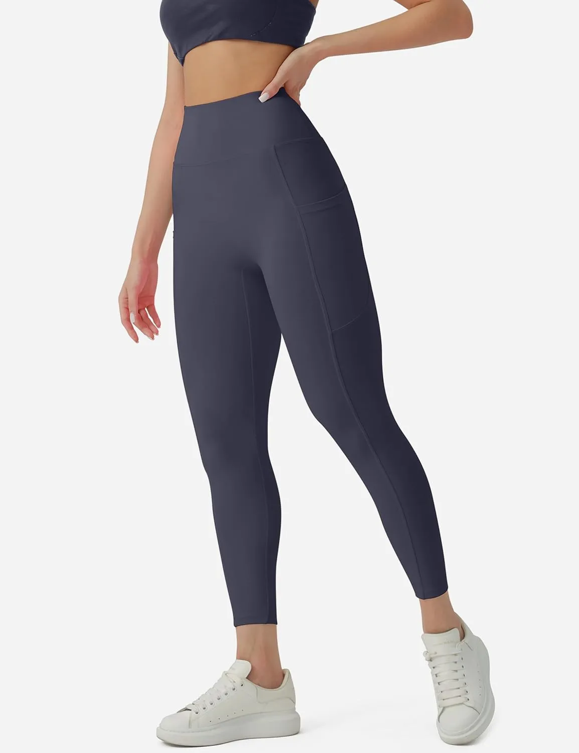 CHARMKING High Waisted Leggings for Women No Front Seam Soft Tummy Control Pants Non See Through Workout Yoga Pants