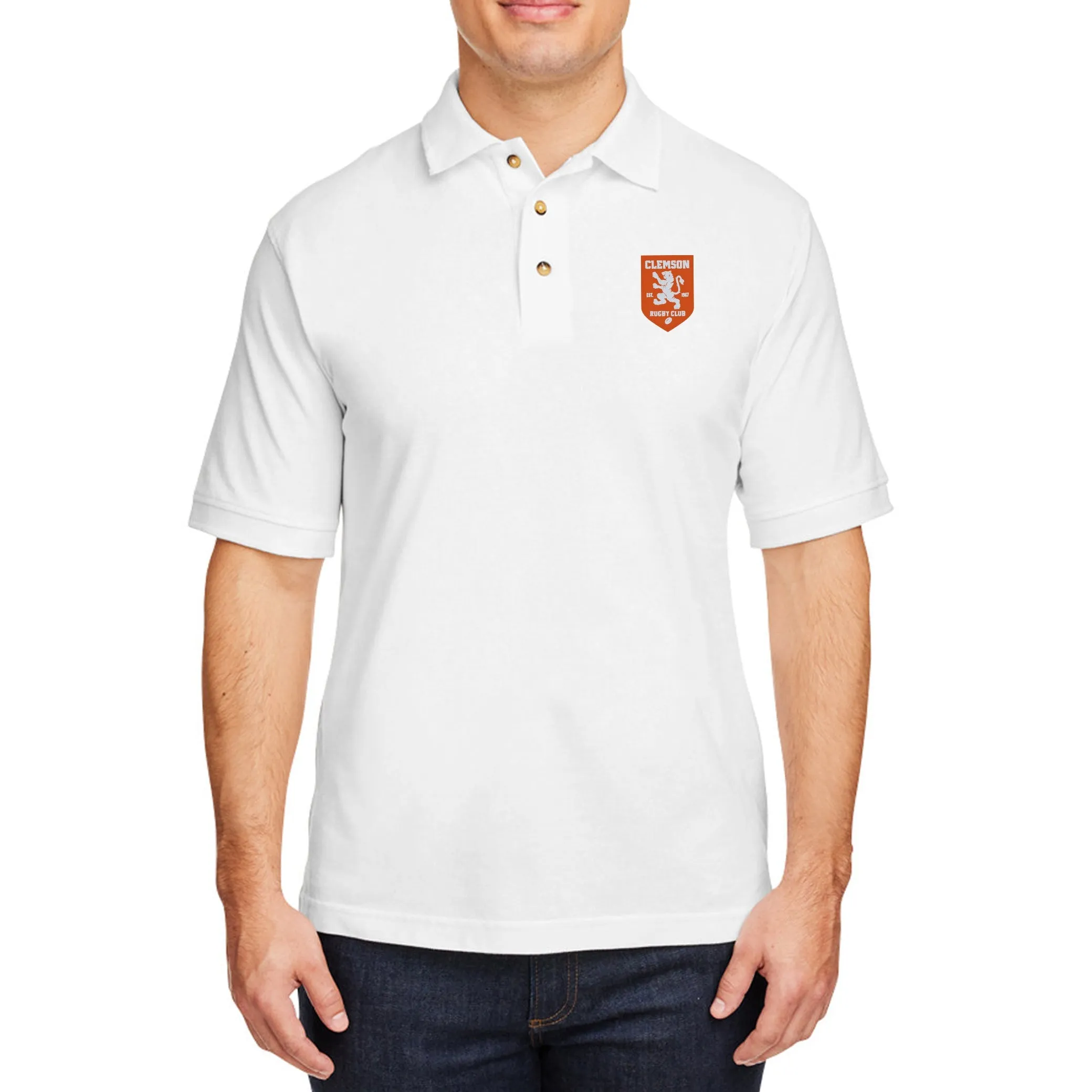 Clemson Rugby Cotton Polo