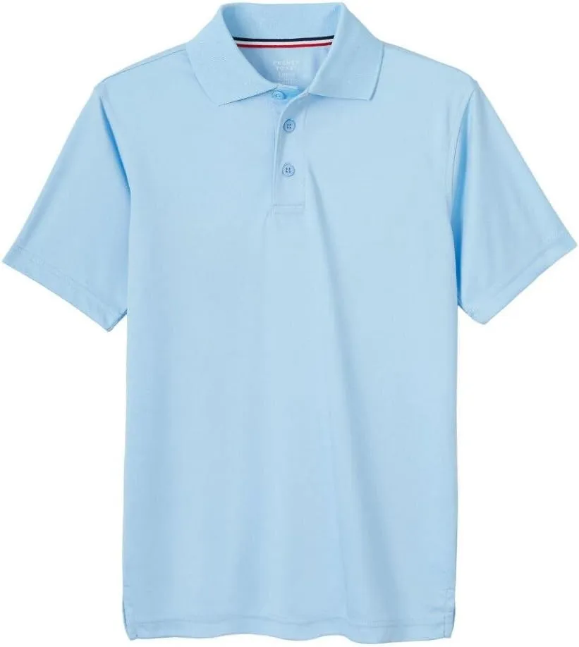 French Toast Boys' Moisture Wicking Performance Sport Polo Short Sleeve Shirt