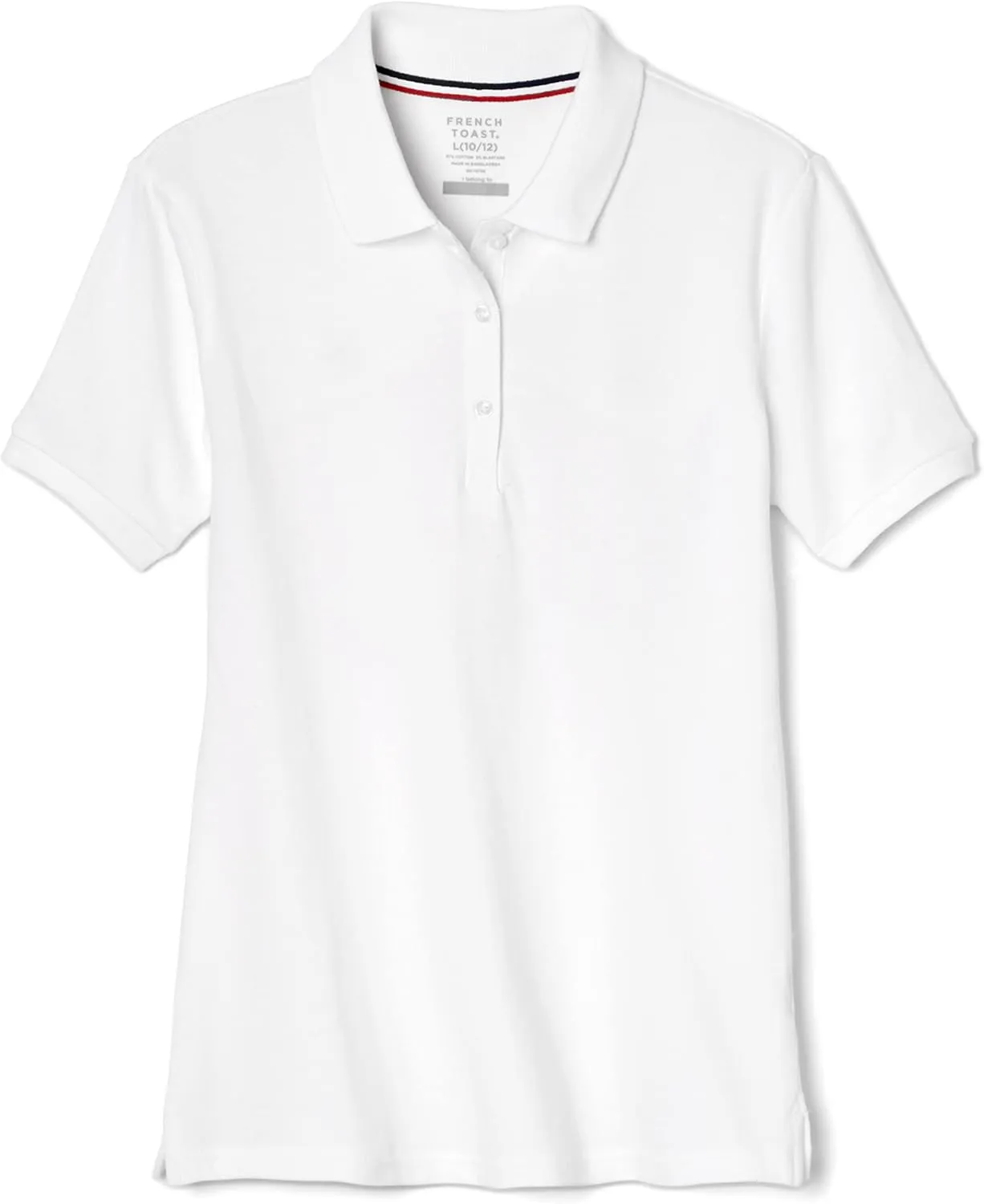 French Toast Women's Short Sleeve Stretch Pique Polo Shirt