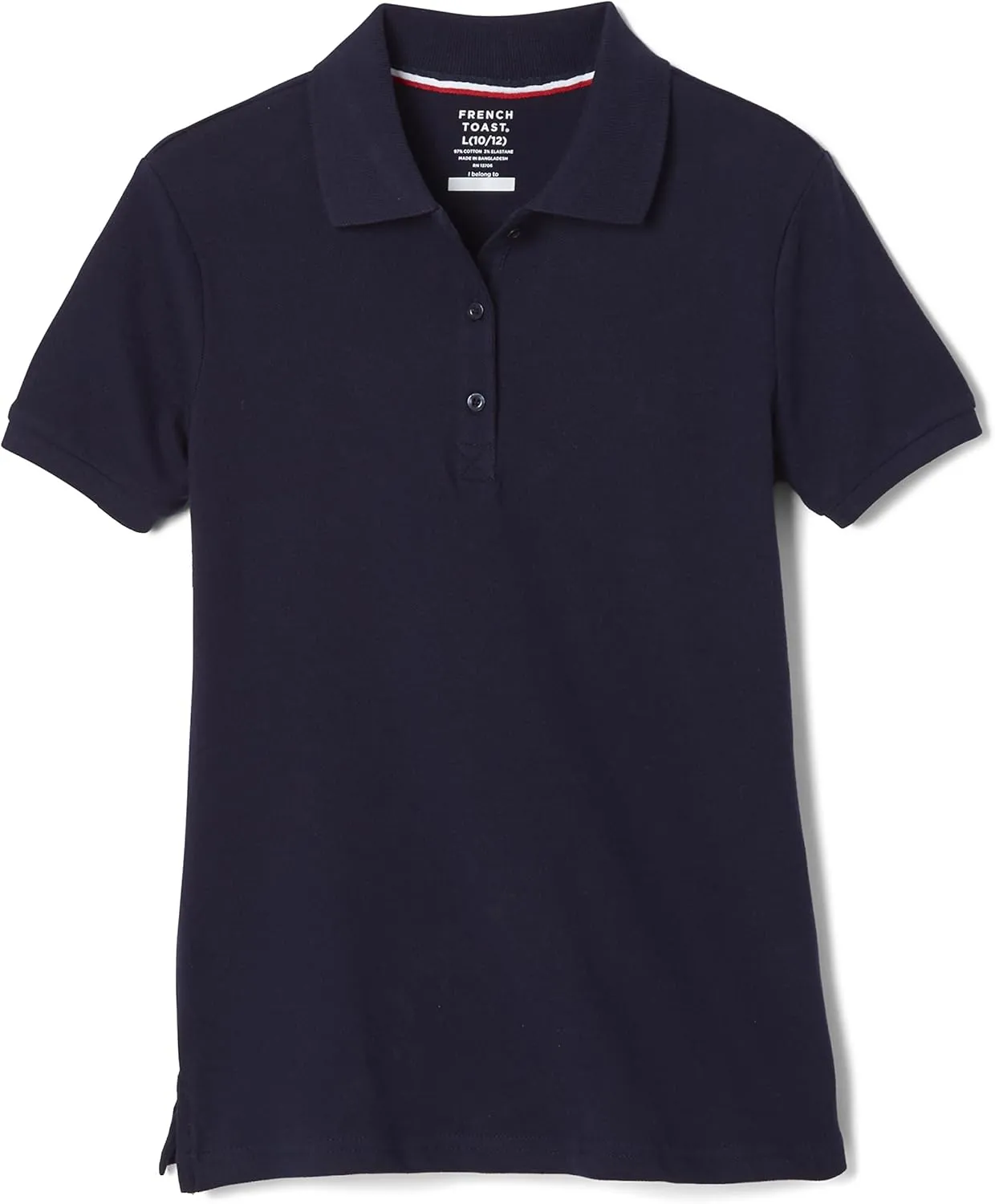 French Toast Women's Short Sleeve Stretch Pique Polo Shirt