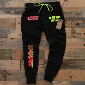 Garage Built Yard Sweat Pants Neon