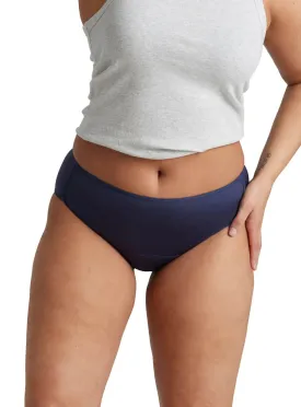 Love Luna Period Knickers Midi Brief In French Navy