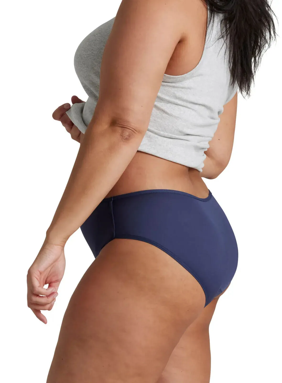 Love Luna Period Knickers Midi Brief In French Navy