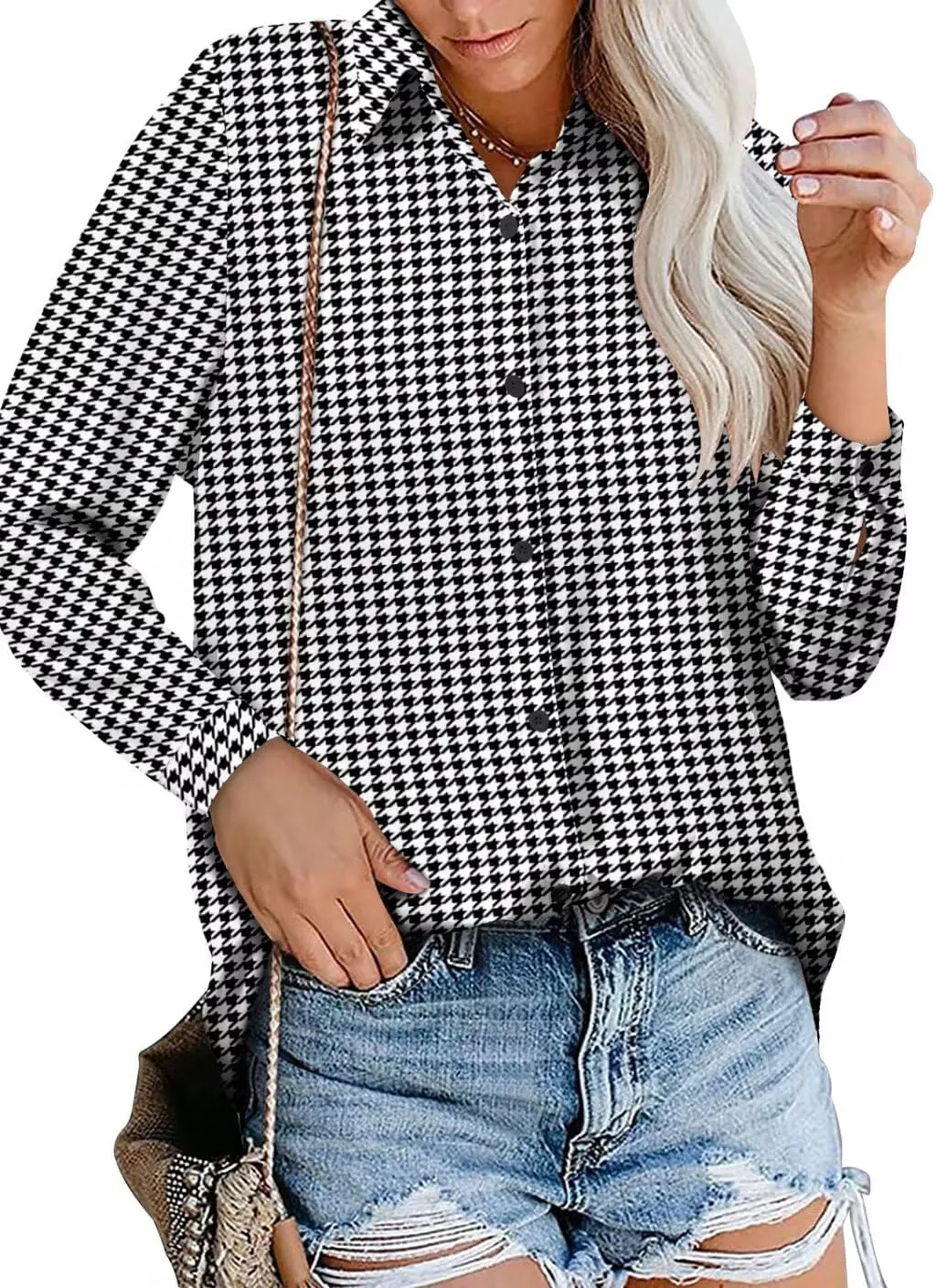 Magritta Long Sleeve Shirts for Women Fashion Button Down Blouse Tops