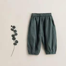 MARC & JANIE Girls 100% Natural Linen Lantern Pants 230891