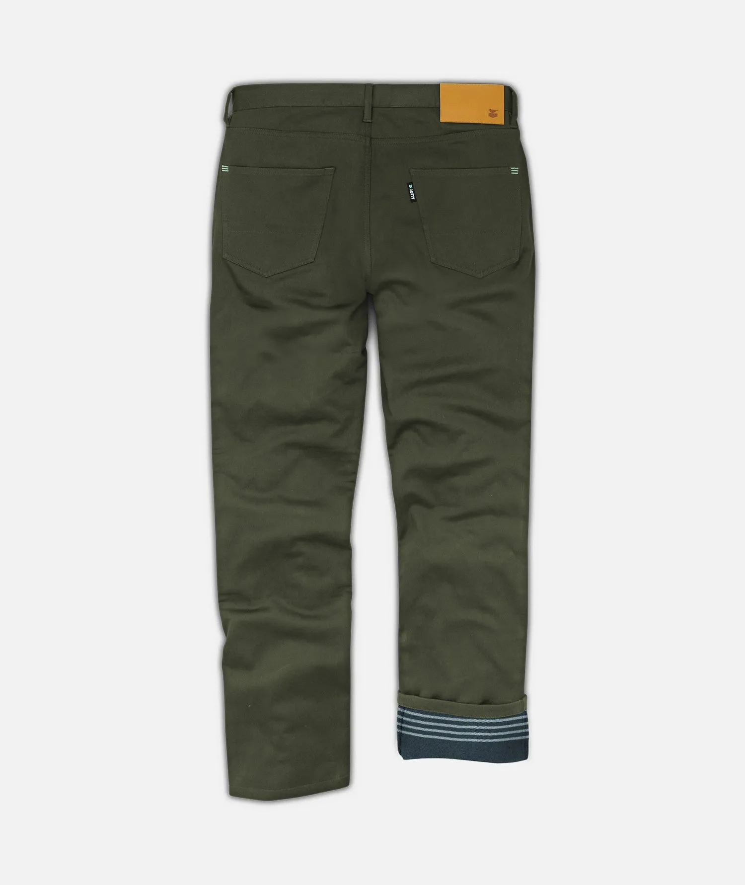 Mariner Flannel Lined Pant - Military