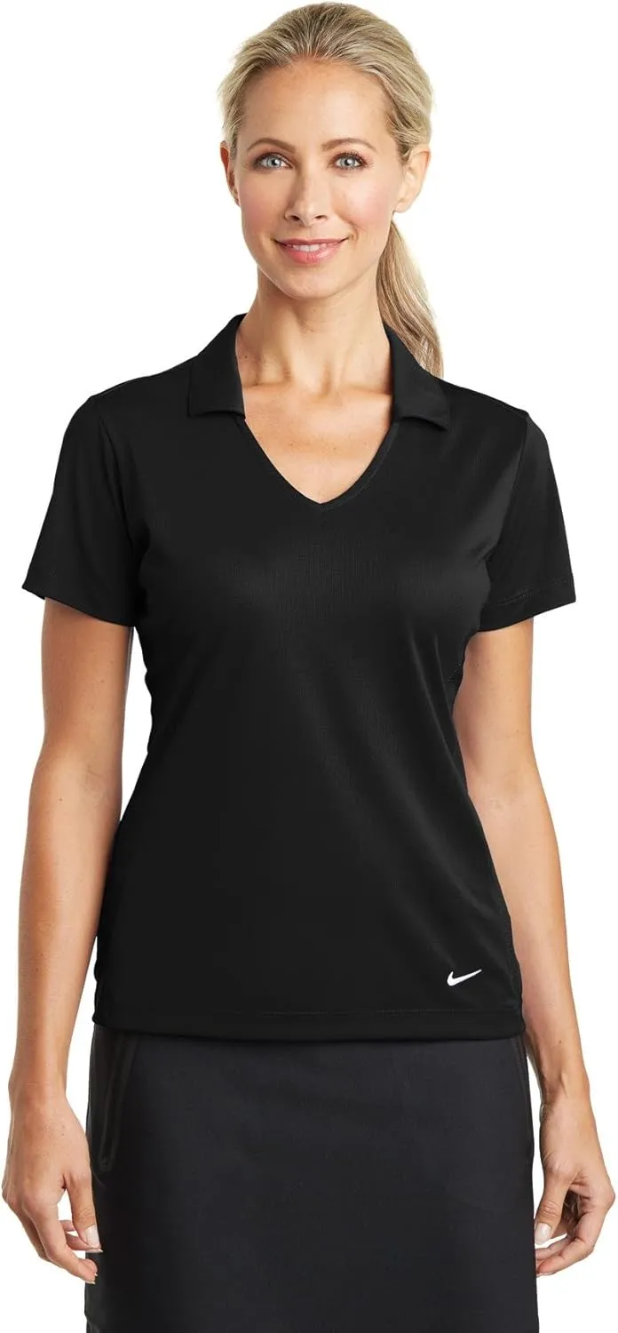 Nike Golf Ladies Dri-FIT Vertical Mesh Polo, Black, Medium
