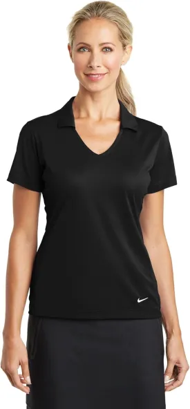 Nike Golf Ladies Dri-FIT Vertical Mesh Polo, Black, Medium