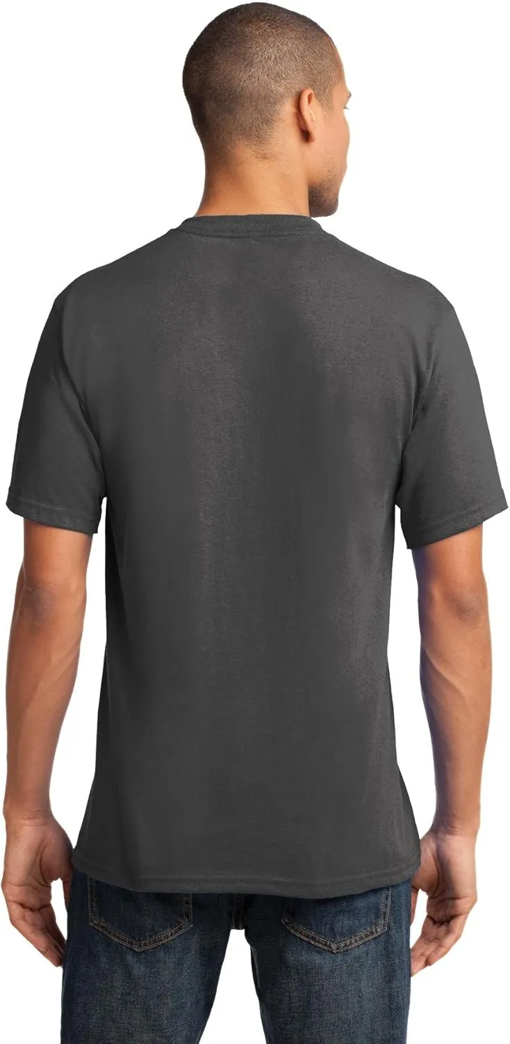 Port & Company Men's 54 oz 100% Cotton V Neck T Shirt