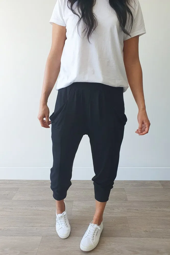 Shine On Label Feeling Lucky 3/4 Pants Black
