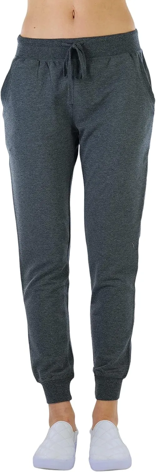 ToBeInStyle Women's Solid Print French Terry Jogger Pants