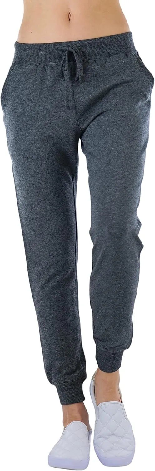 ToBeInStyle Women's Solid Print French Terry Jogger Pants