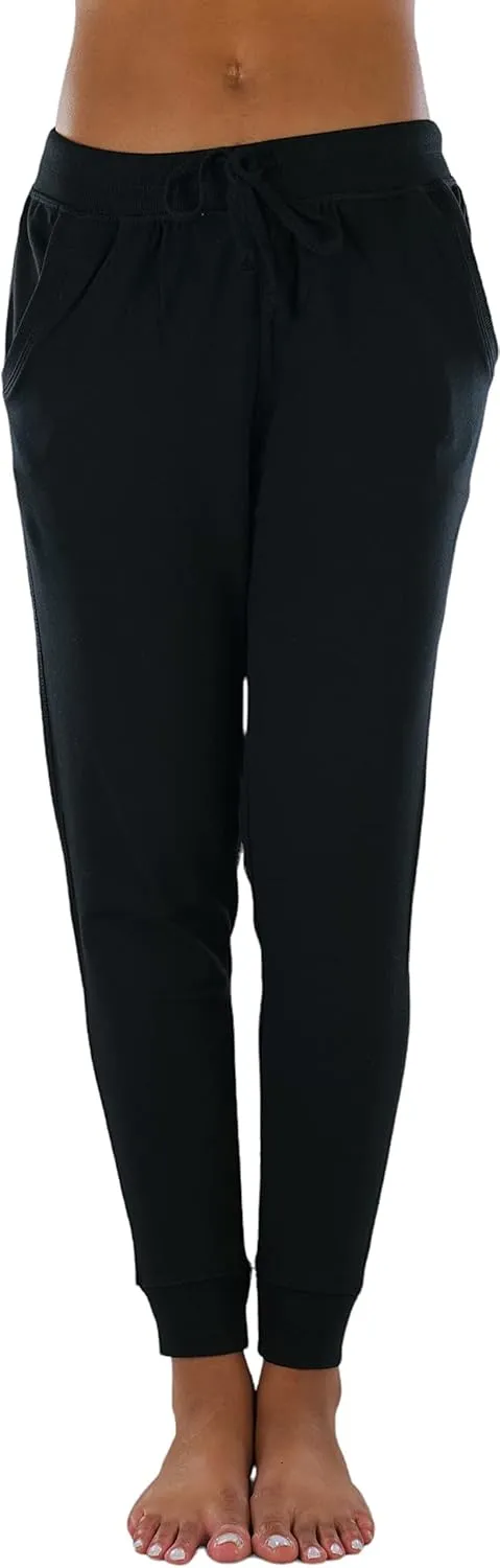 ToBeInStyle Women's Solid Print French Terry Jogger Pants