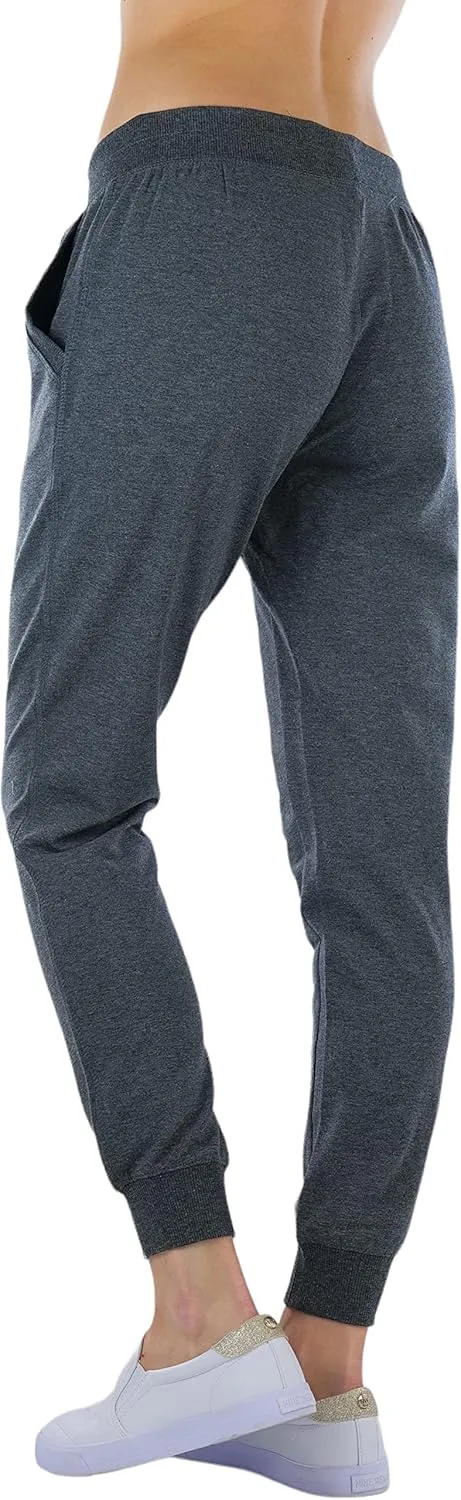 ToBeInStyle Women's Solid Print French Terry Jogger Pants