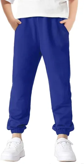 Welity Boys' Cotton Jogger Pants, 4-12 Years
