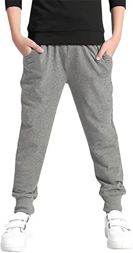 Welity Boys' Cotton Jogger Pants, 4-12 Years