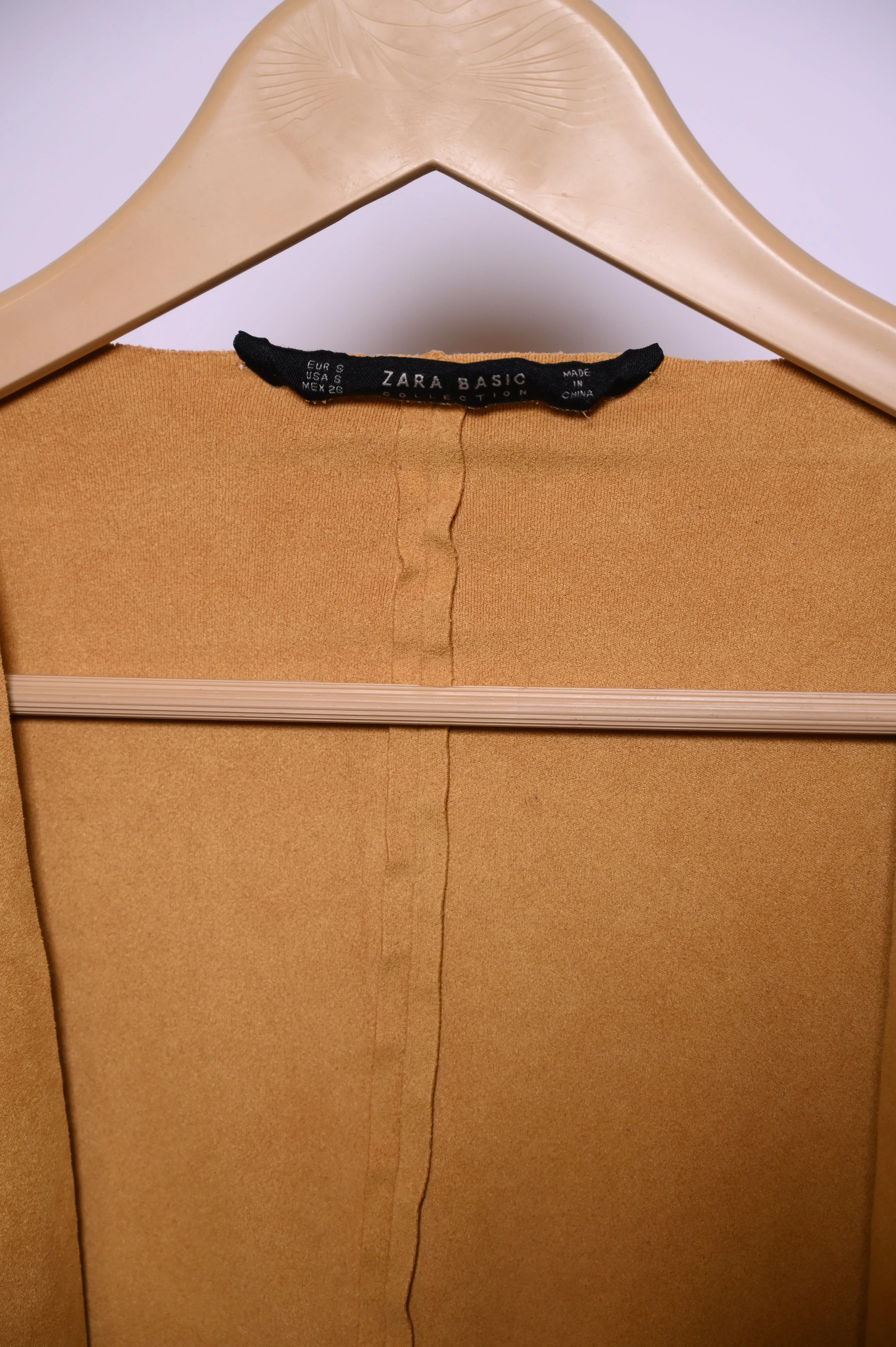 Yellow Polyester Shrug By Zara